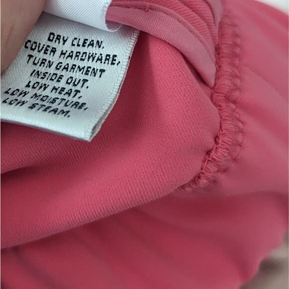 Women's St. John Pink Coral Blazer XL Small Flaw - Picture 7 of 8